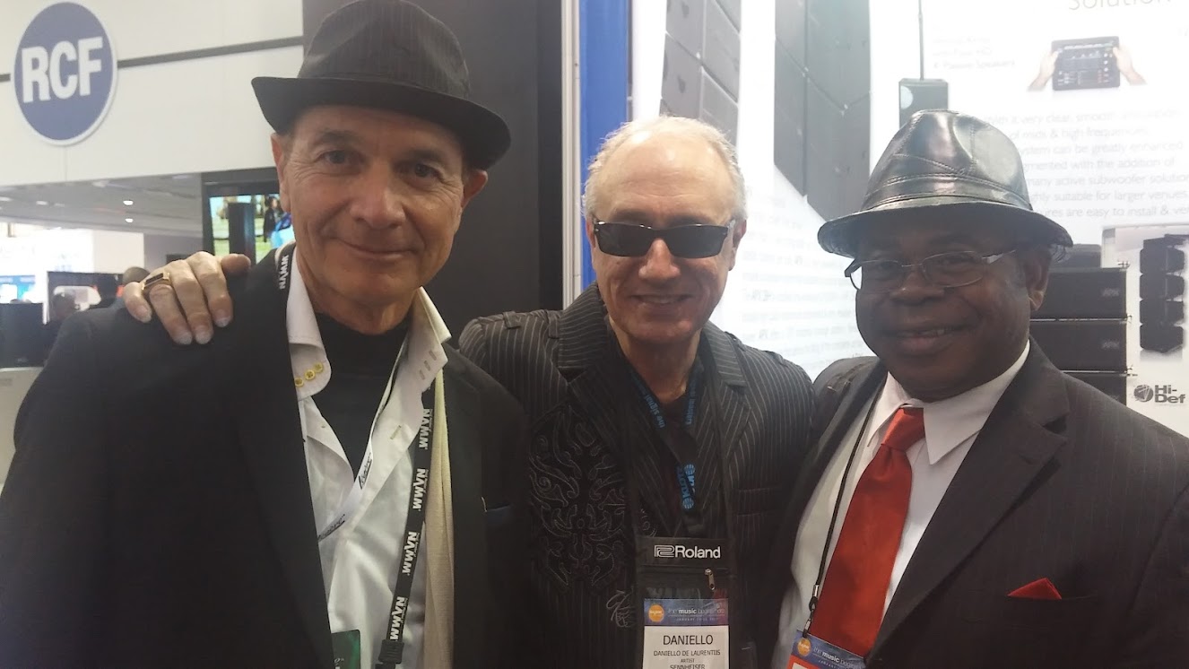 GUY MORELL, DANIELLO DE LAURENTIIS & MYSELF @ 2017 NAMM SHOW_ANAHEIM, CA - 1.22.17 copy