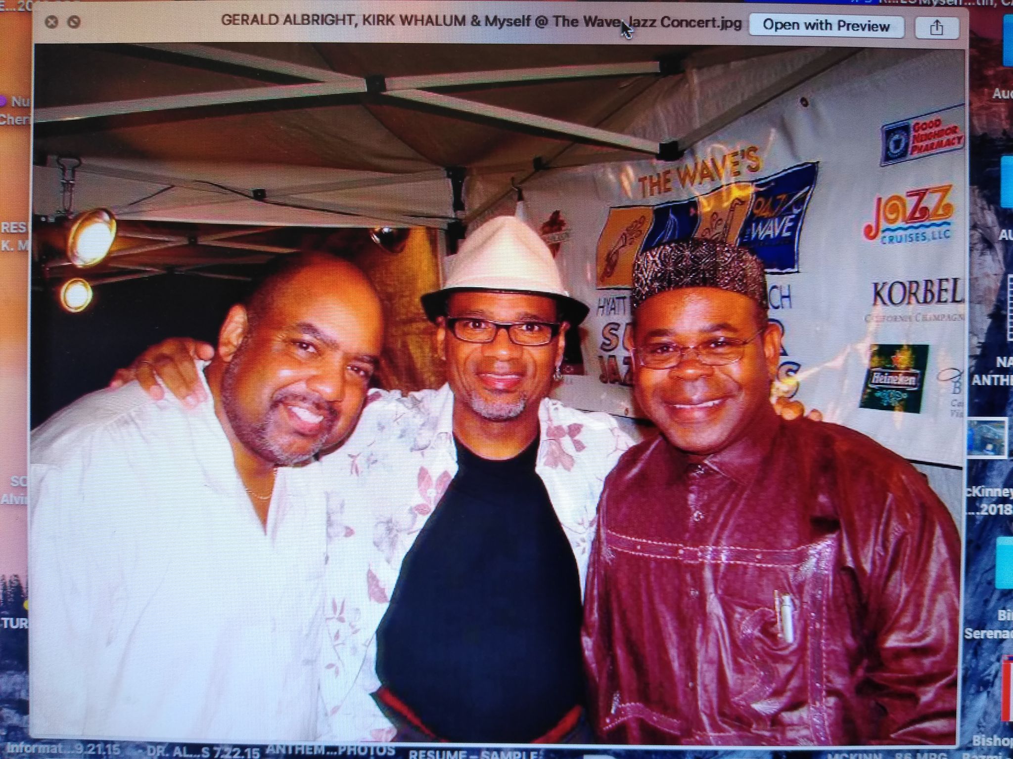 Gerald Albright🎷 Kirk Whalum🎷 Dr. Alvin McKinney🎷 at Smooth Jazz Summer Series_The Wave Concert_Orange, CA_My birthday gift from KW, August 21, 2009_2