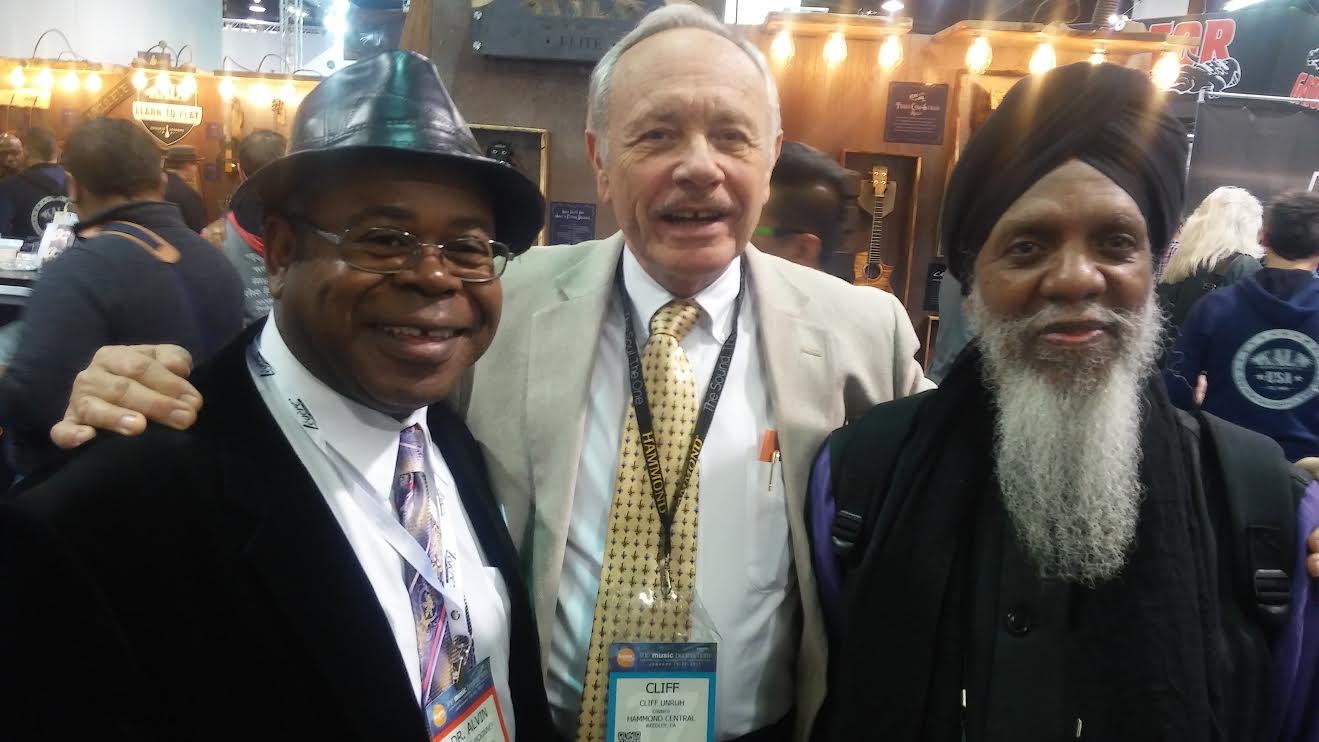 MYSELF, CLIFF UNRUH & DR. LONNIE SMITH @ 2017 NAMM SHOW_ANAHEIM, CA - 1.22.17 copy