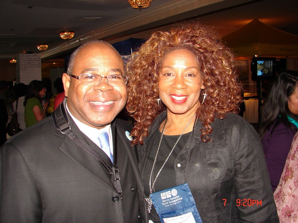 MYSELF & DR. BEVERLY SWANSON- MCWE_Morris & Theresa Cerullo Holy Ghost Camp Meeting @ Town & Country Resort & Conference_San Diego, CA - 6.7.14