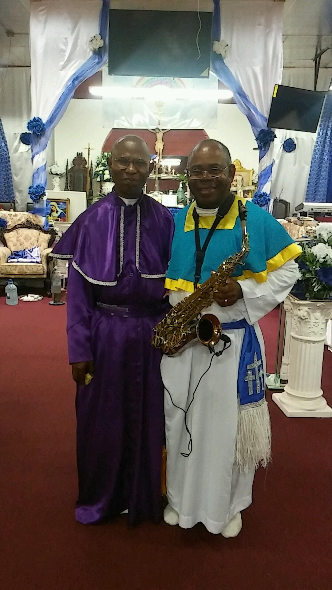 Superior Evang. Shepard Dr. S. F. Adeniyi & Myself @ CCC_Hephzibah-Beulah Parish - 7.24.16